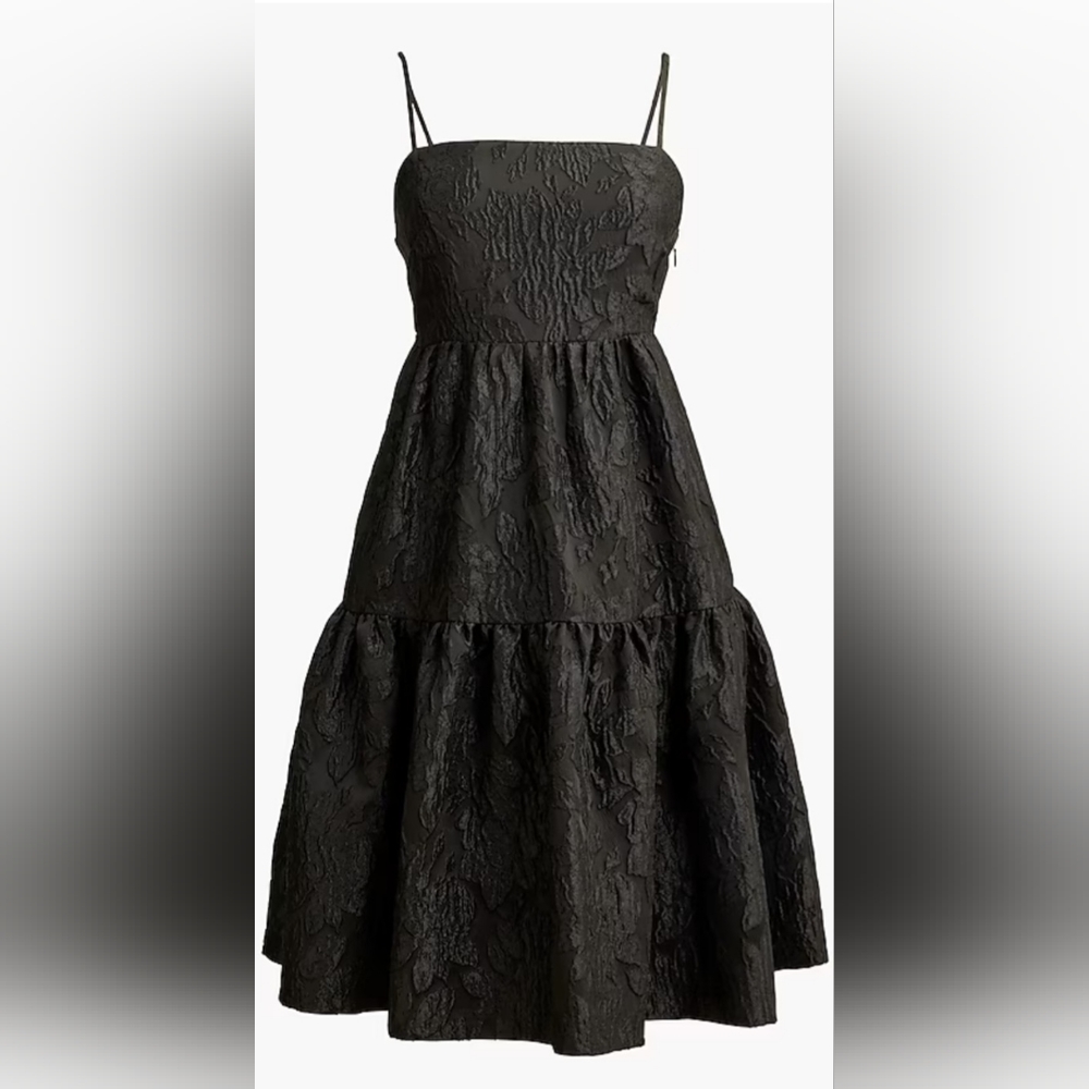 Black Floral Holiday Dress